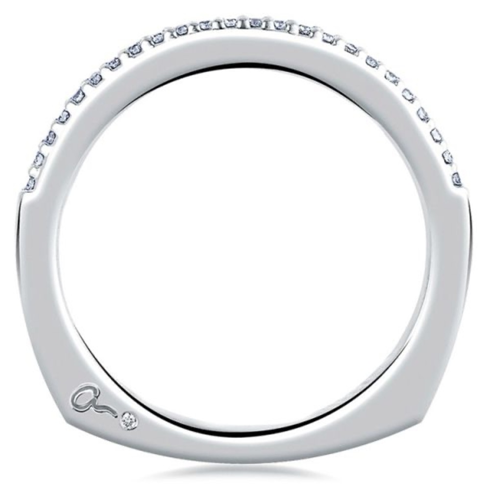 A.Jaffe 18k White Gold and Diamond Band - Picture 2 of 15